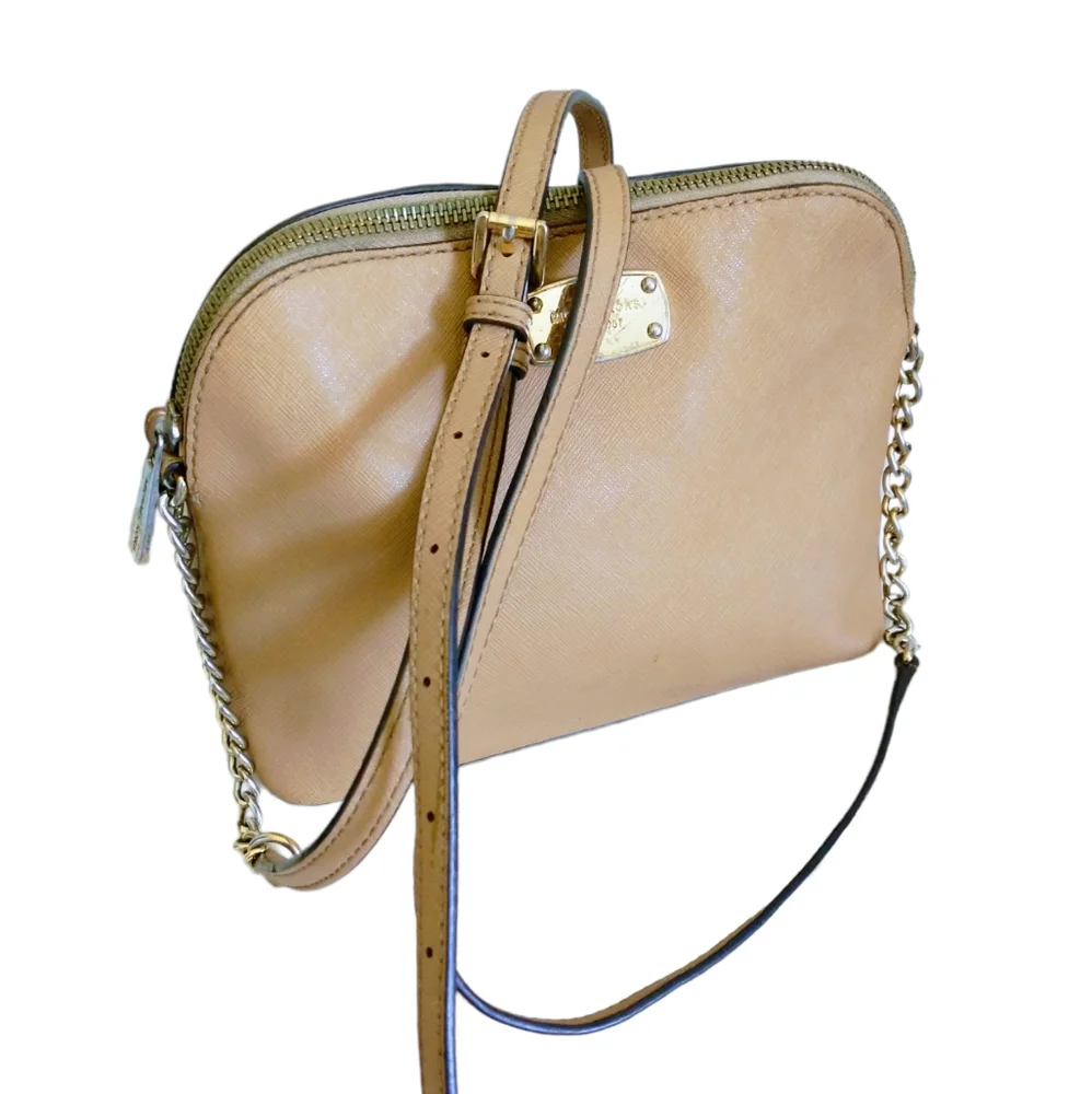 Michael Kors Cindy Dome Leather Crossbody Bag